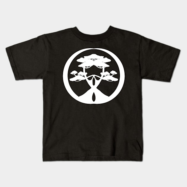 Bonsai Tree Meditation Kids T-Shirt by HobbyAndArt